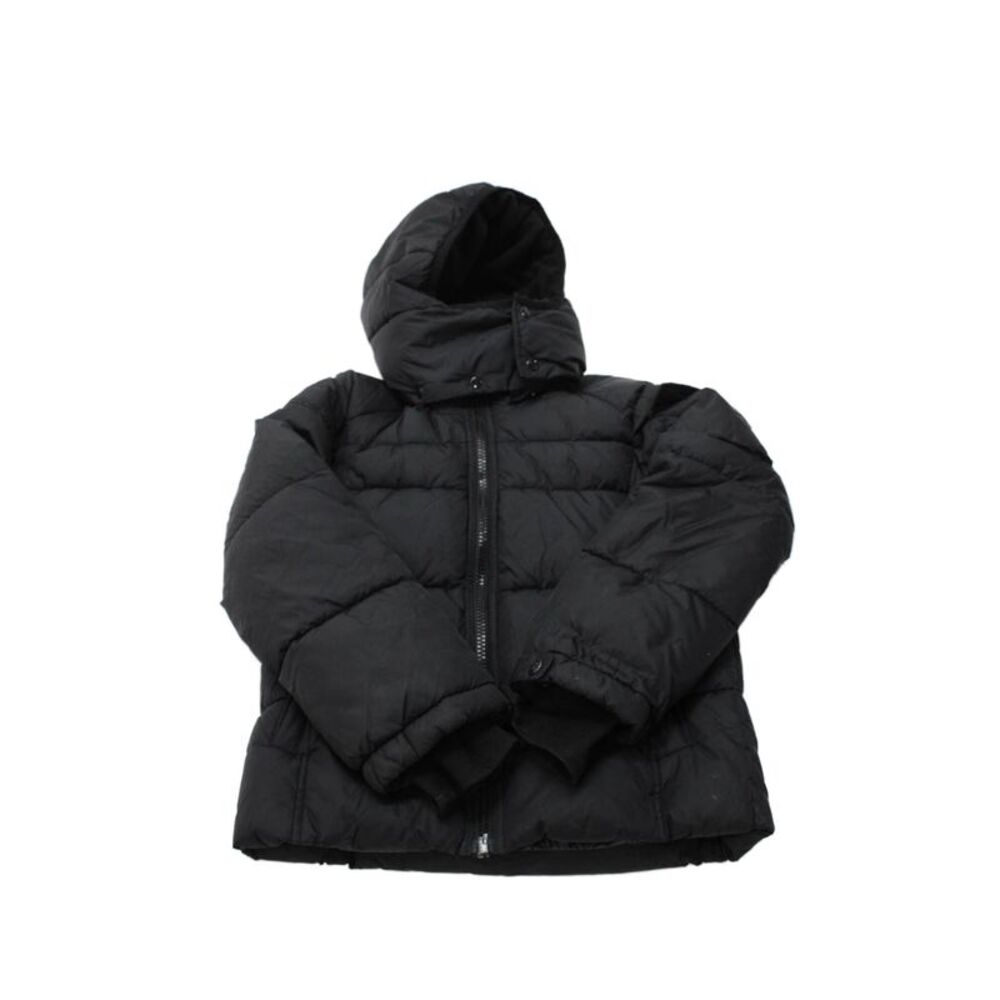 S13 NYC Girls Hooded Long Sleeve Zippered Puffer Jacket Black Size 14